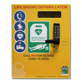 DEFIBSTORE 2000 AED Cabinet (Lockable with electrics)