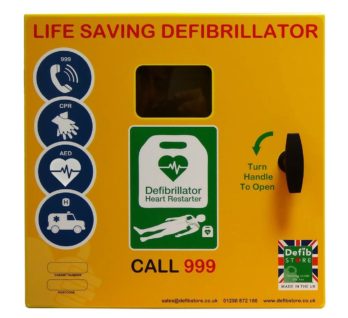 DEFIBSTORE Weatherproof 1000 AED Cabinet (Unlocked with electrics) STAINLESS STEEL